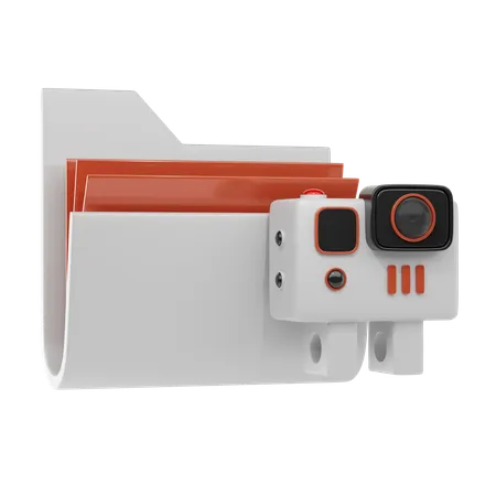 Camera Folder 3 D Icon And Illustration 3D Icon