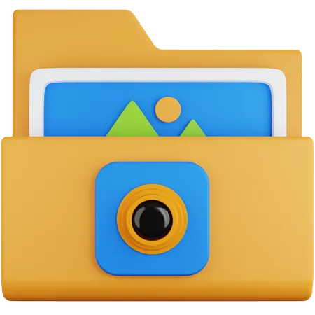 Camera Folder  3D Icon
