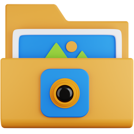 Camera Folder  3D Icon