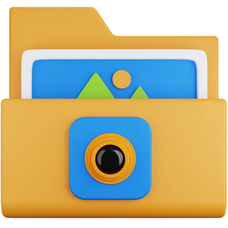 Camera Folder  3D Icon