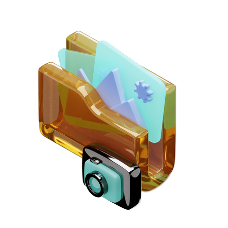 Camera Folder  3D Icon