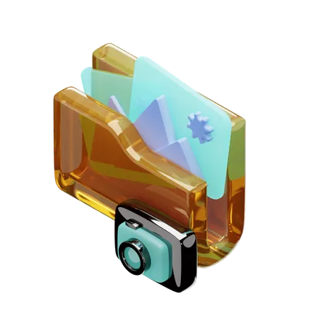 Camera Folder  3D Icon