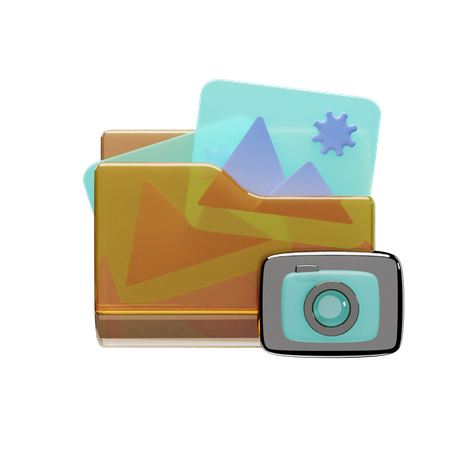 Camera Folder  3D Icon