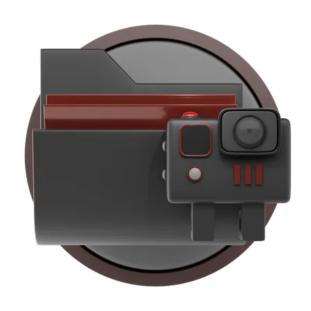 Camera Folder  3D Icon