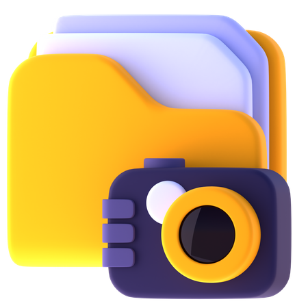 Camera Folder  3D Icon