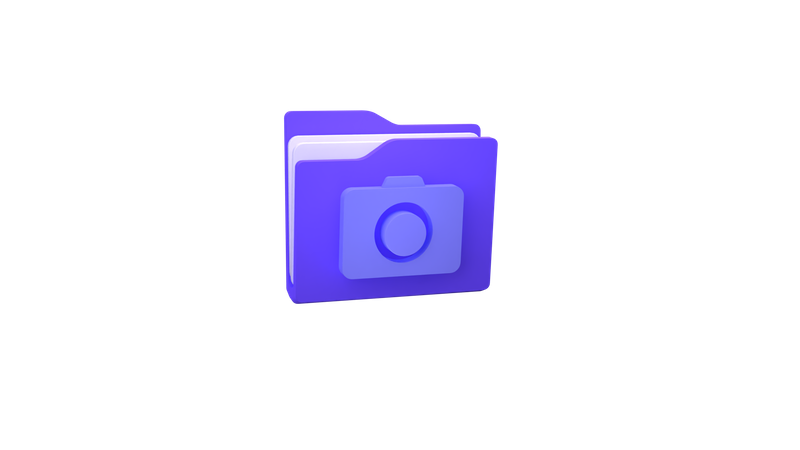Camera Folder  3D Icon