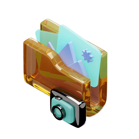 Camera Folder  3D Icon