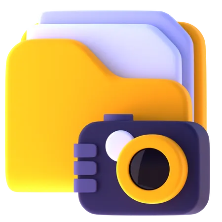 Camera Folder  3D Icon
