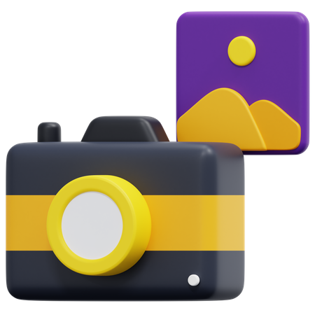 Câmera fotografica  3D Icon