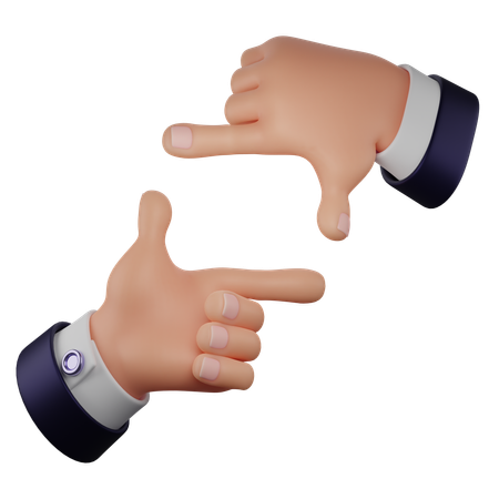 Camera Hand Gesture  3D Icon