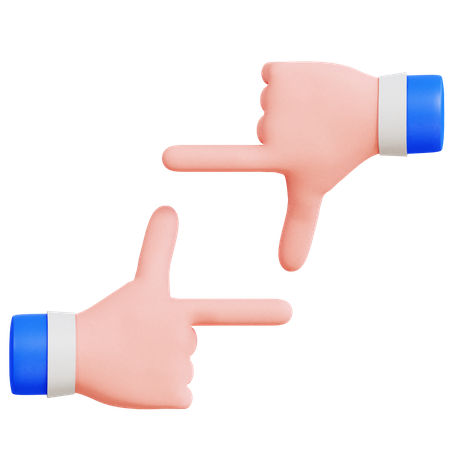 Camera Hand Gesture  3D Icon