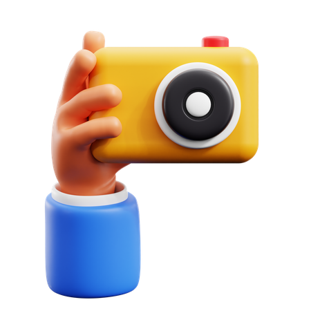 Camera Holding Hand Gestures  3D Icon