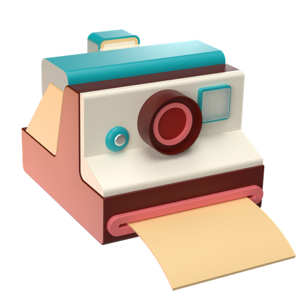 Câmera instantânea  3D Icon