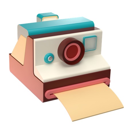 Câmera instantânea  3D Icon