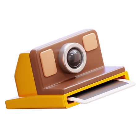 Câmera instantânea  3D Icon