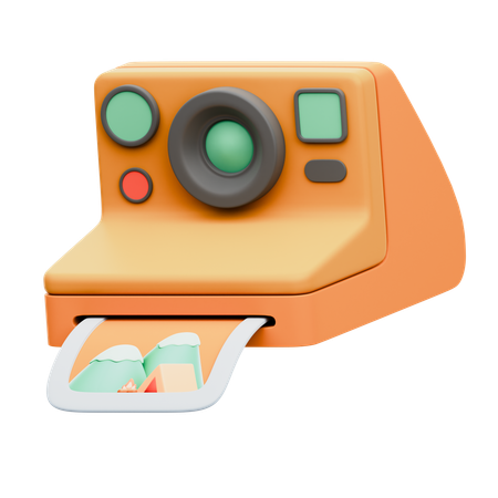 Câmera instantânea  3D Icon