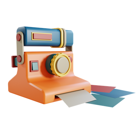 Câmera instantânea  3D Icon