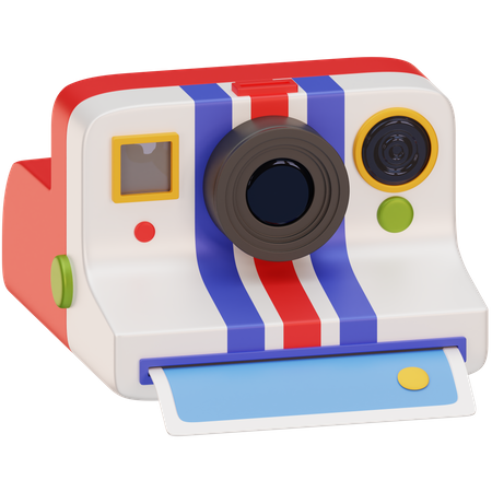 Câmera instantânea  3D Icon