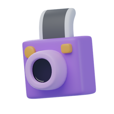 Câmera instantânea  3D Icon