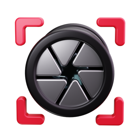 Camera Lens  3D Icon