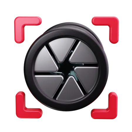 Camera Lens  3D Icon