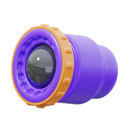 Camera Lens  3D Icon