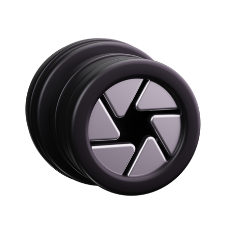 Camera Lens  3D Icon