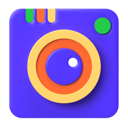 Camera Lens  3D Icon