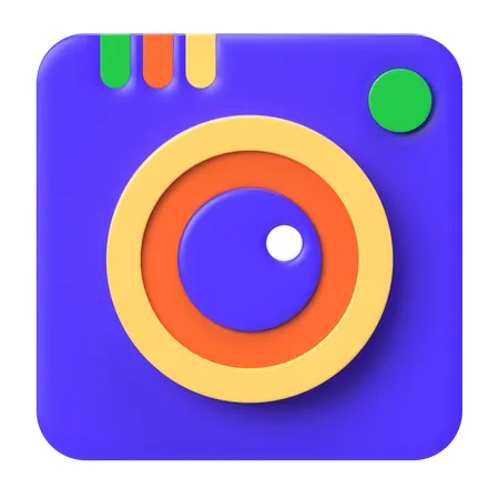 Camera Lens  3D Icon