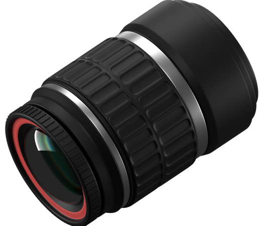 Camera Lens  3D Icon