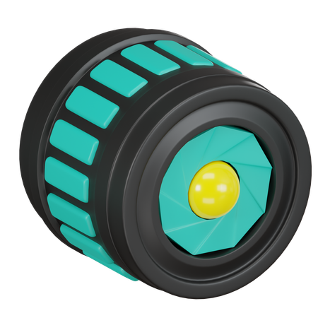 Camera Lens  3D Icon