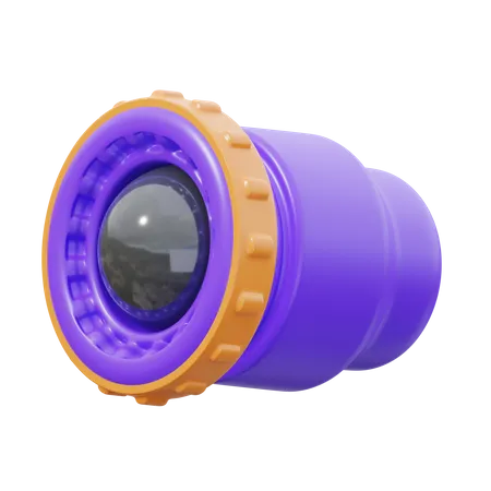 Camera Lens  3D Icon