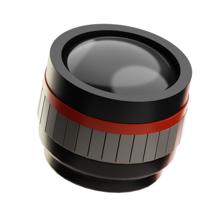 カメラレンズオブジェクト  3D Icon
