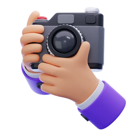 Main tenant la caméra  3D Icon