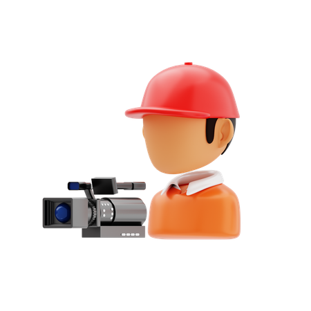 Camera Man  3D Icon