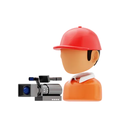 Camera Man  3D Icon