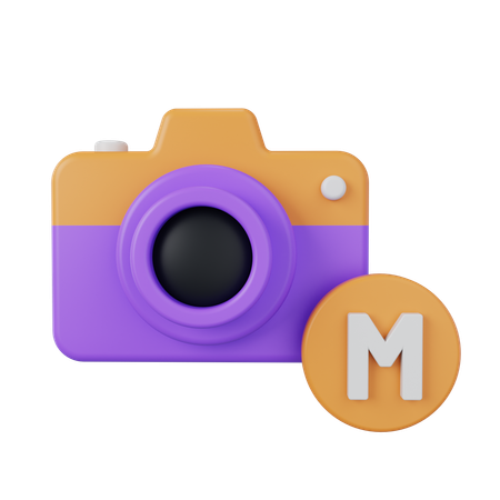 Câmera manual  3D Icon