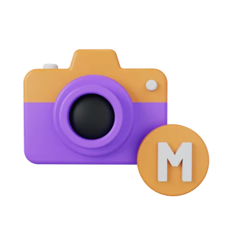 Câmera manual  3D Icon