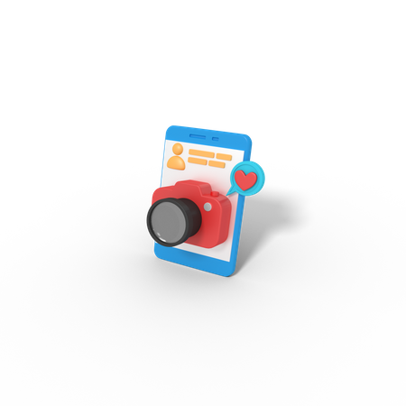 Câmera móvel  3D Icon