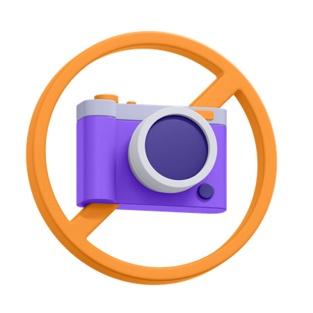 Câmera não permitida  3D Icon