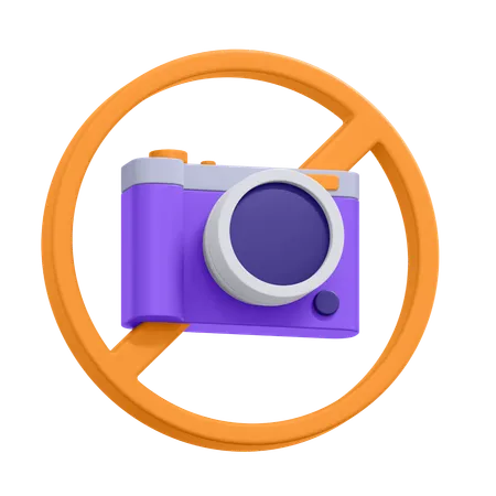 Câmera não permitida  3D Icon
