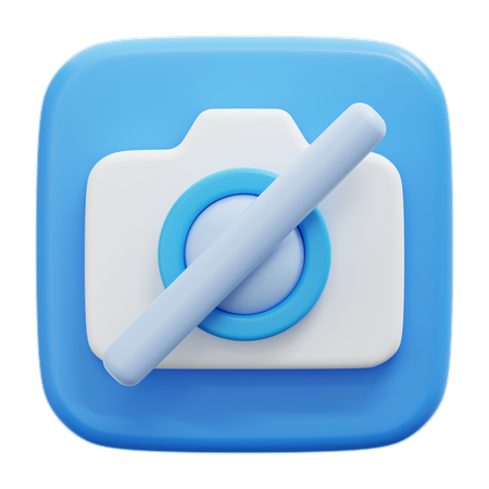 Camera Off  3D Icon