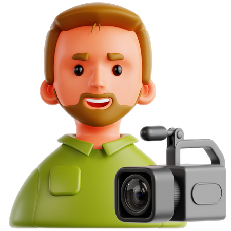 Camera Operator  3D Icon