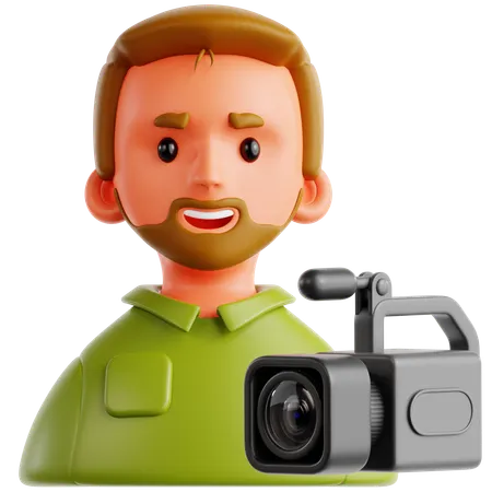 Camera Operator  3D Icon