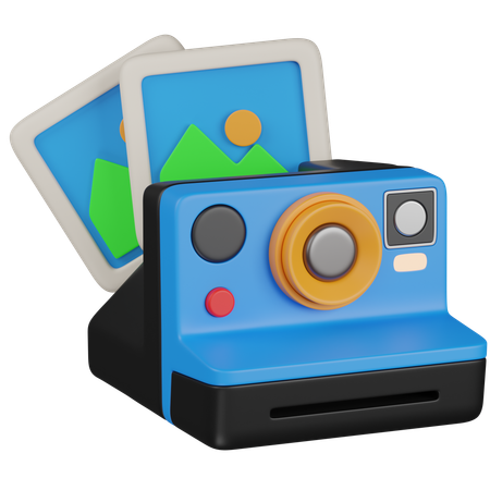 Câmera Polaroid  3D Icon