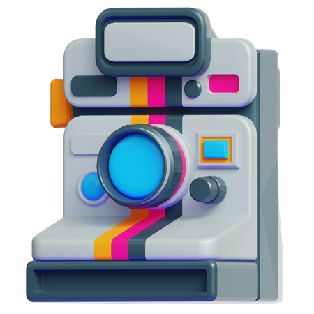 Câmera polaroid antiga  3D Icon