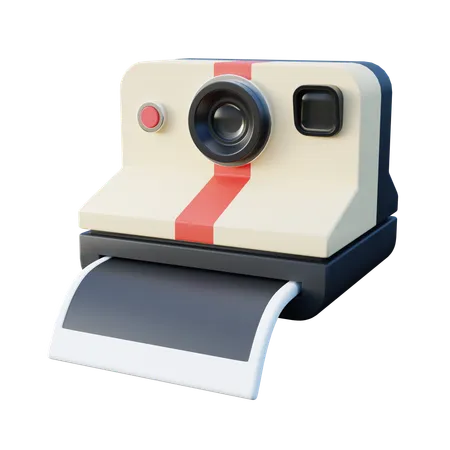 Câmera polaroid instantânea  3D Icon