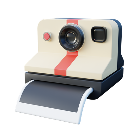 Câmera polaroid instantânea  3D Icon