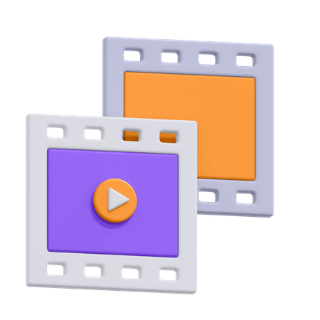 Camera Reel  3D Icon