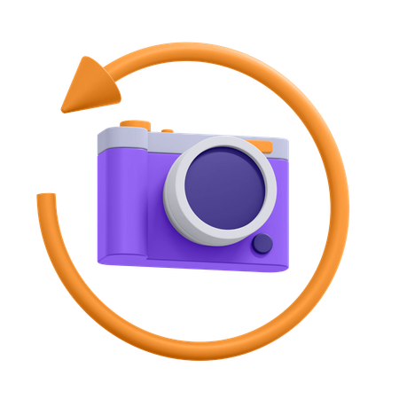 Camera Rotate  3D Icon